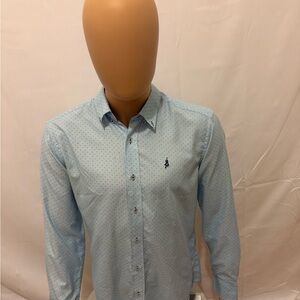 Polo Ralph Lauren Sky Blue Polka Dot Shirt
